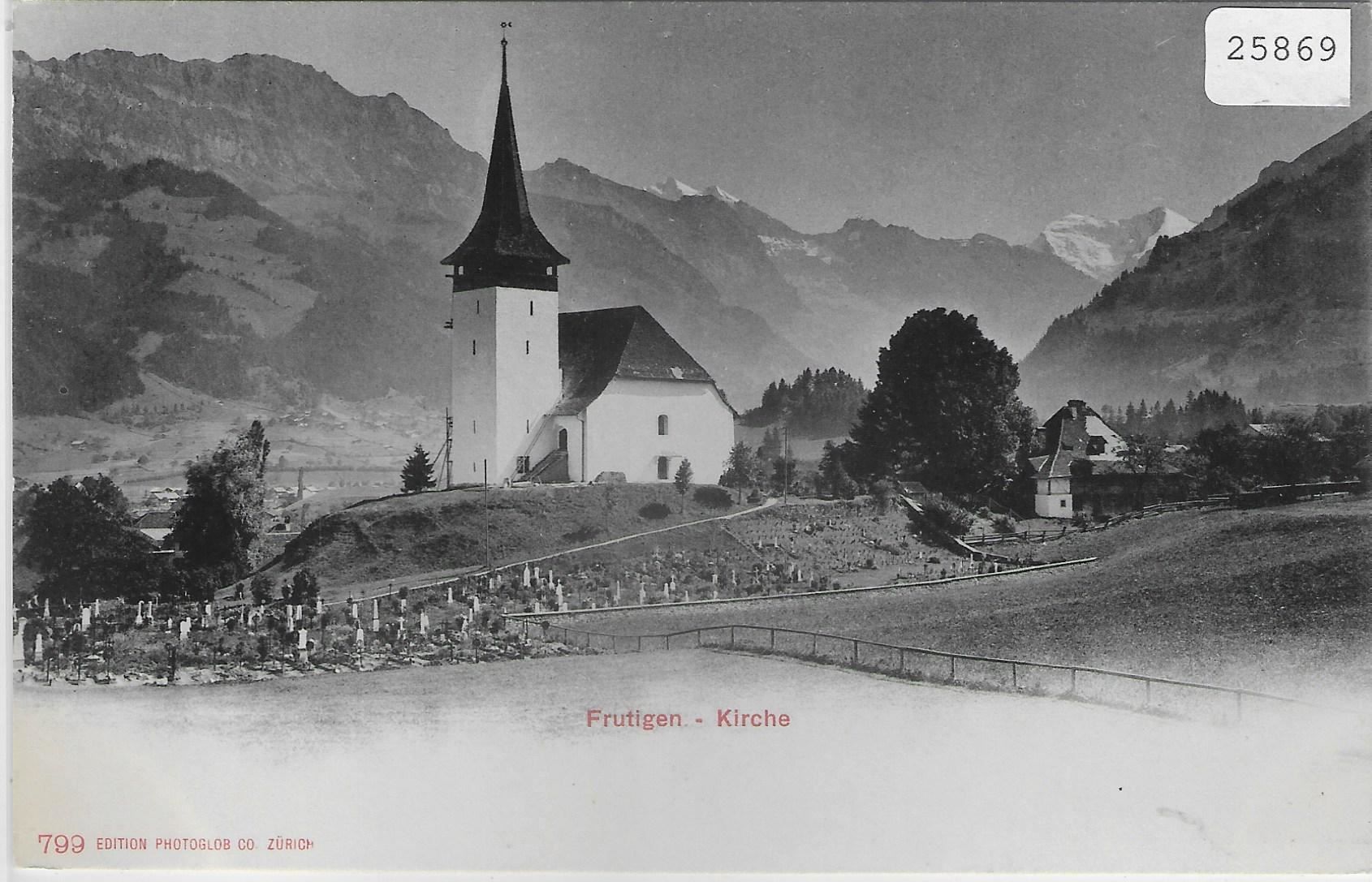 Cartoline postali: Frutigen - Kirche – Antico da Ettingen venduto da Kartenplanet