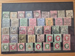 DE-Briefmarken auf Karte J2 Zustand unterschiedlich gem.Bild
