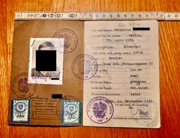 Museumsstück? 4-Sektoren P-Ausweis WIEN Besatzungszeit1946