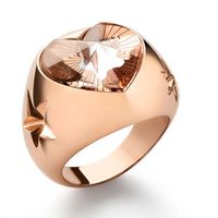 Bague BACCARAT-Paris „Étoile de mon Cœur“, Argent plaqué or