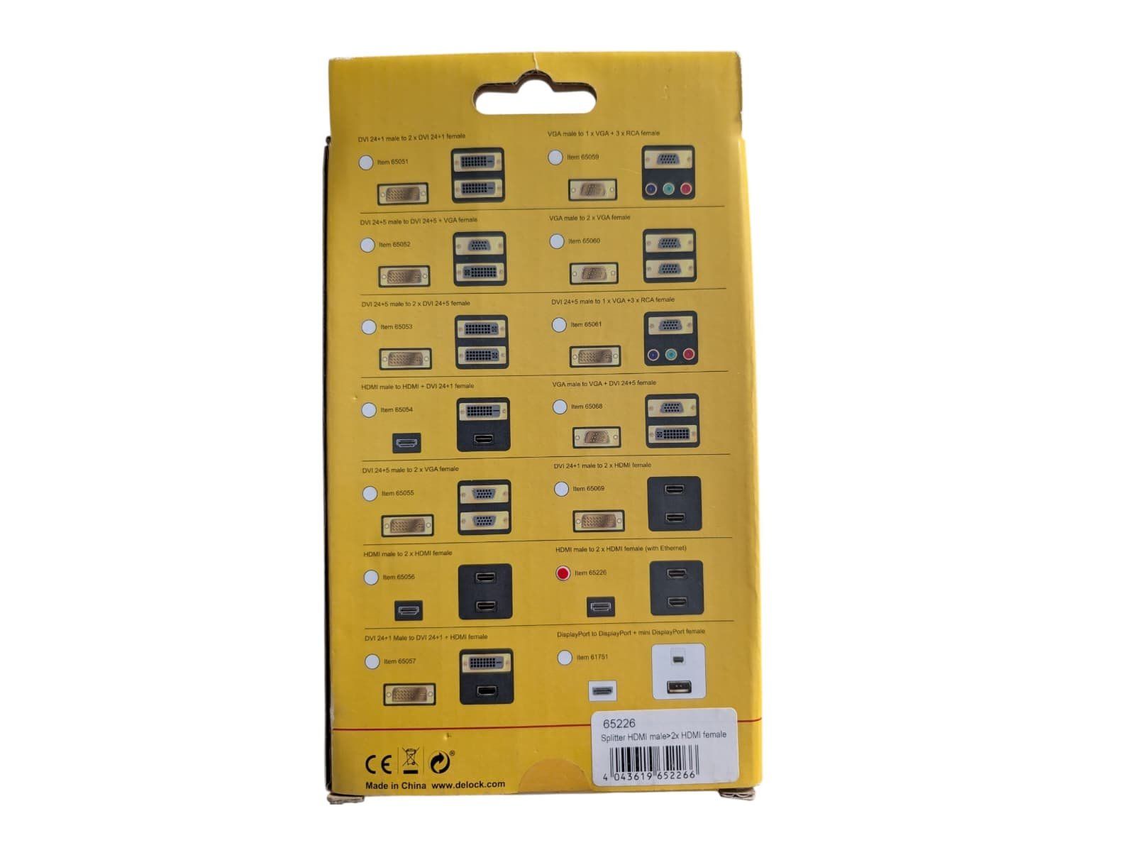 Adattatori: Delock 65226 HDMI High Speed Splitter - Fabrikneu – Nuovo e nell'imballaggio originale da Obergösgen venduto da filidivita 2