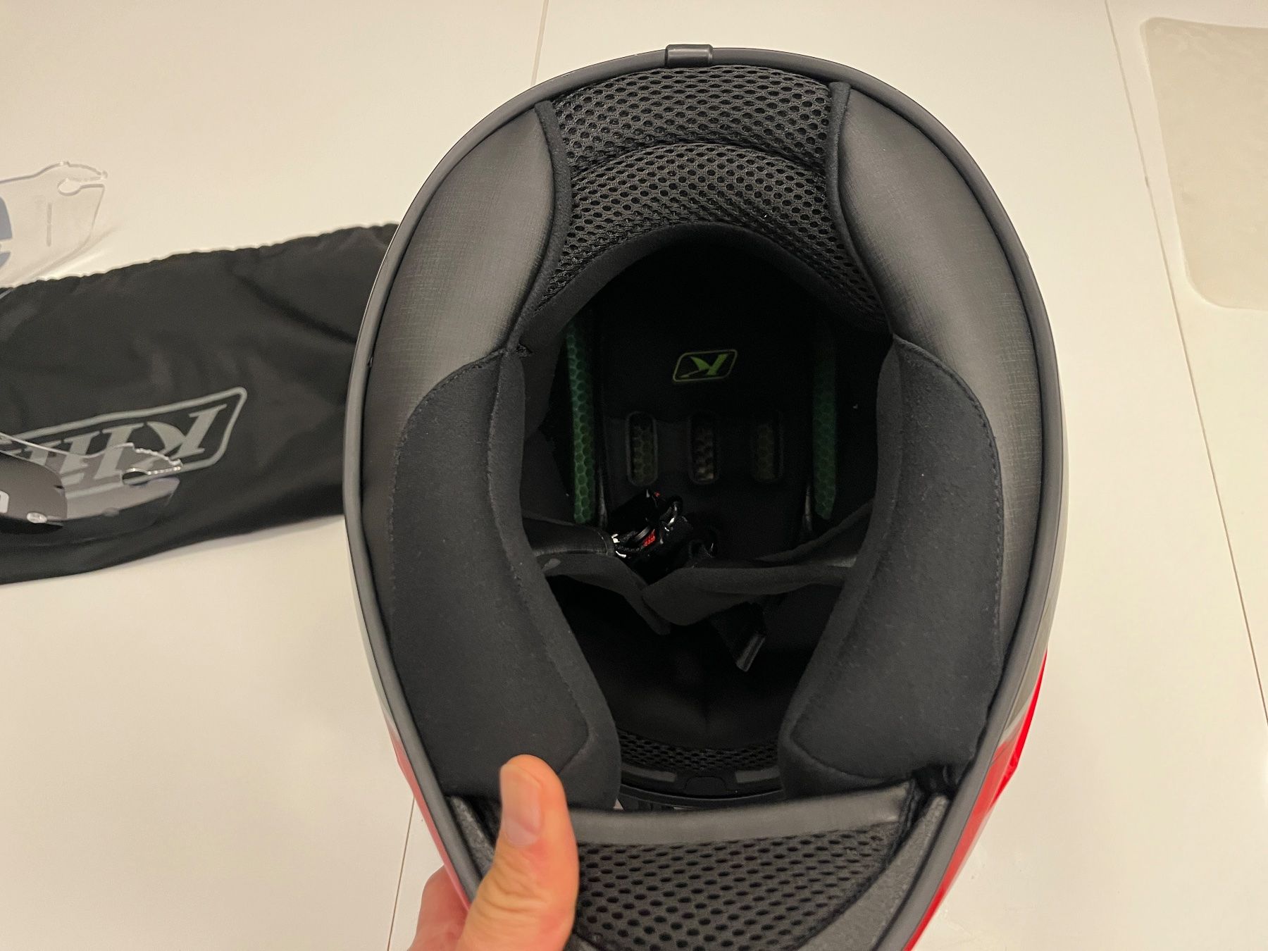 Klim Caschi & visiere: Klim Krios Pro Helm schwarz rot Grösse L – Usato da Uster venduto da hsh9 5