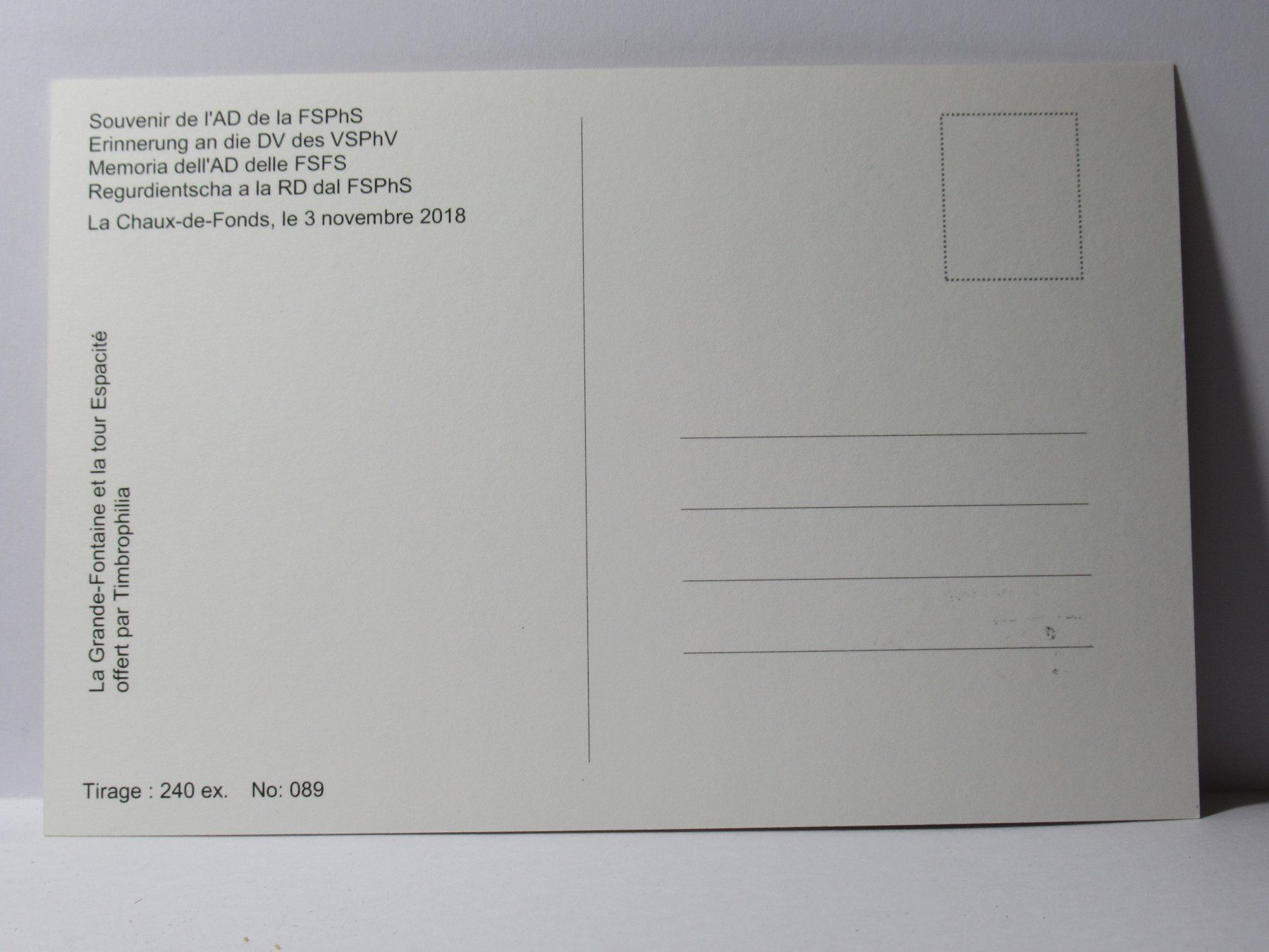 Cartoline postali: Bildpostkarte , La CHAUX - DE - FONDS – Nuovo (secondo la descrizione) da Grenchen venduto da Bluemchen1900 1