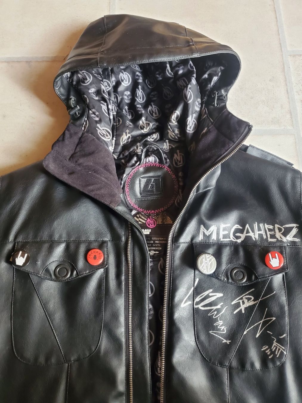 Giacche: Signierte Megaherz P.U. Lederjacke Gr. M/L – Usato da Waltenschwil venduto da Andy.Z01 1