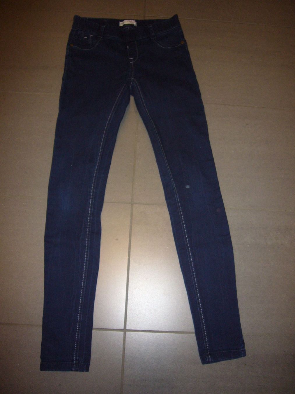 Strümpfe & Strumpfhosen: Jeans- Leggins, Gr.34, dunkelblau – Gebraucht aus Uster von sanura01 1