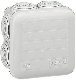 Legrand Alimentazione elettrica: AP Abzweigdose PLEXO 65×65mm leer grau – Nuovo e nell'imballaggio originale da Flums venduto da Atutto