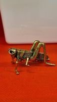 Messing Grashüpfer Miniatur, Vintage Deko, Top Zustand