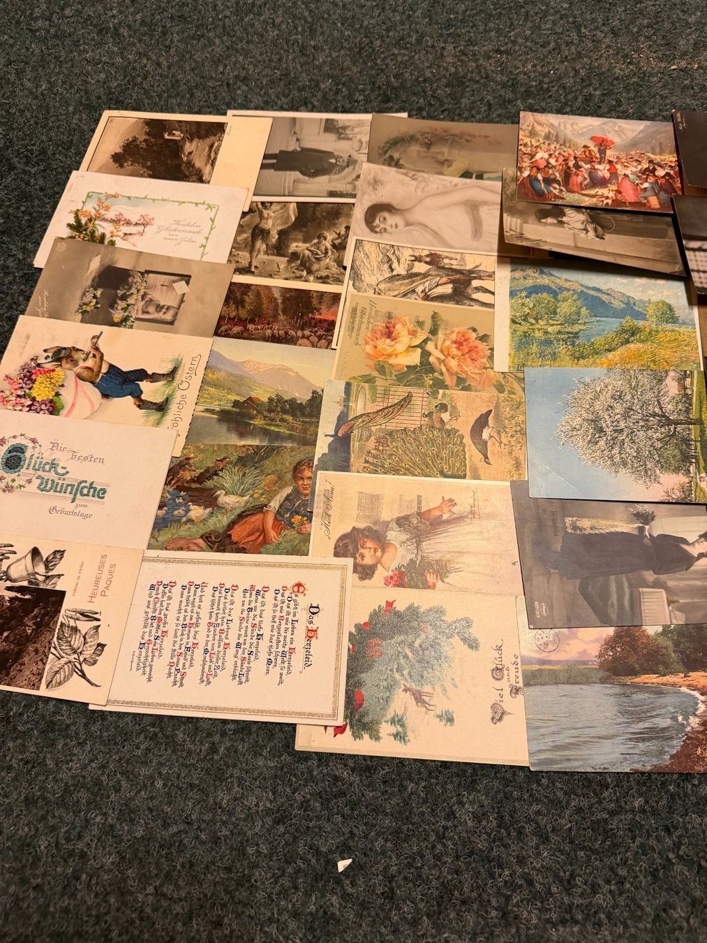 Tous les timbres: 50 Stk. alte Postkarten mit CH-Marken – D'occasion à Eschlikon TG par Tiefe7 8