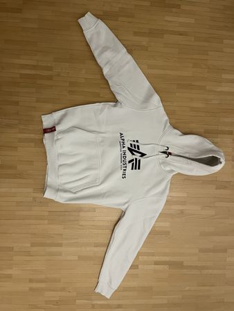 Alpha Industries Hoodie Weiss Grösse M