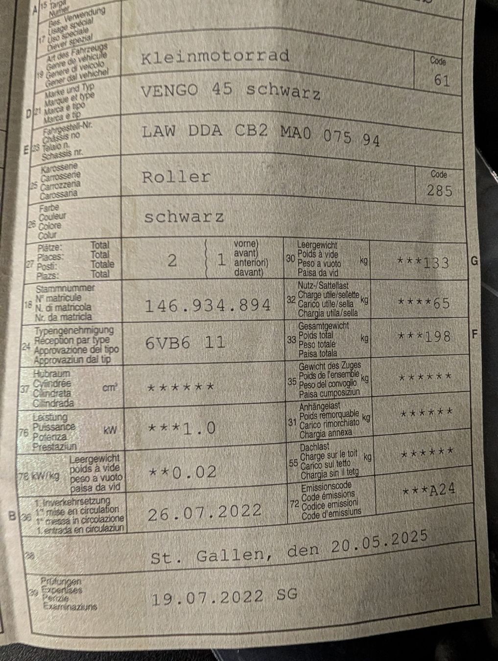 Scooter: Vengo 45 – Usato da Au SG venduto da Ryu 6