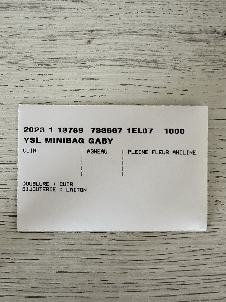 Borse da donna: Sac Yves Saint Laurent Gaby mini – Nuovo (secondo la descrizione) da Courrendlin venduto da J.au0210 8