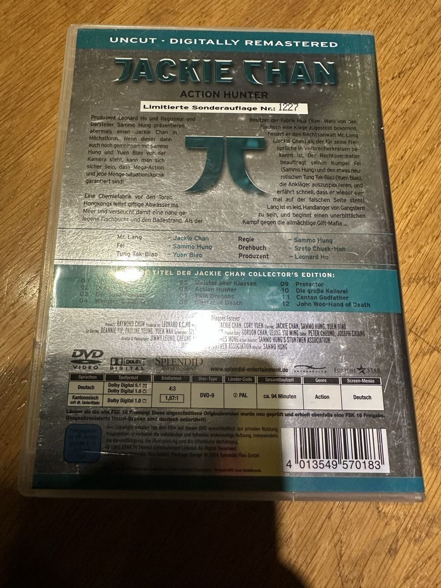 Tutti i DVDs: Action Hunter DVD, Jackie Chan Uncut – Usato da Benken ZH venduto da Audi-erich 1