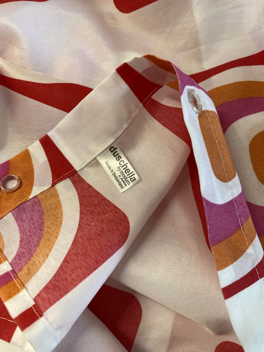 Tende: Duschvorhang rot/pink/orange gebraucht – Usato da Hausen AG venduto da corinne_g 2
