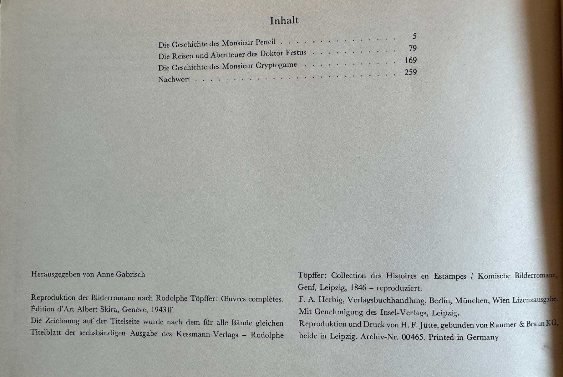 Libri: Rodolphe Töpffer: Komische Bilderromane 1 + 2 – Usato da Zürich venduto da allp 7