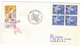 Lettre  de Bellinzona cachet S526 pour Genève le 5.XI.61