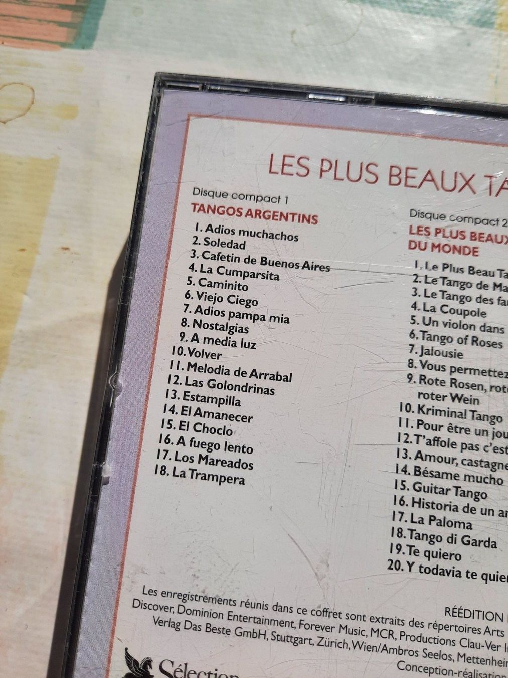 CD: Cd Les plus beaux Tangos du monde – Usato da Pully venduto da bro_n52j 5