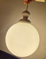 Lampe suspendue plafonnier verre opale dim. env. 30 cm