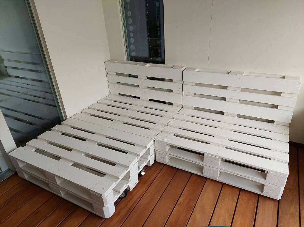 Sedie a sdraio: Palettenlounge mit Kissen – Usato da Aadorf venduto da andi-fux 2