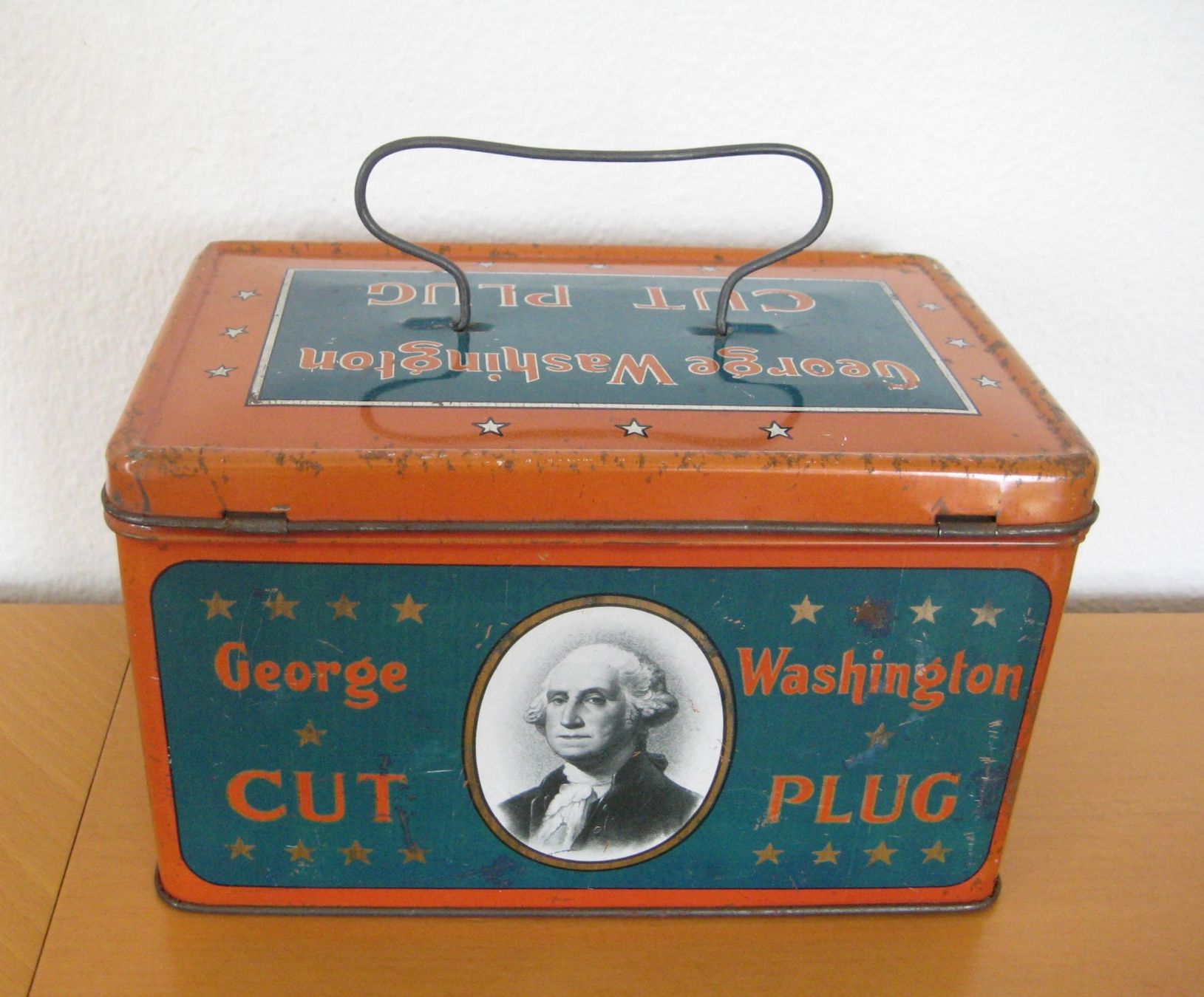 Pots: Antike Blechdose CUT PLUG George Washington – D'occasion à Langendorf par Happy11 1