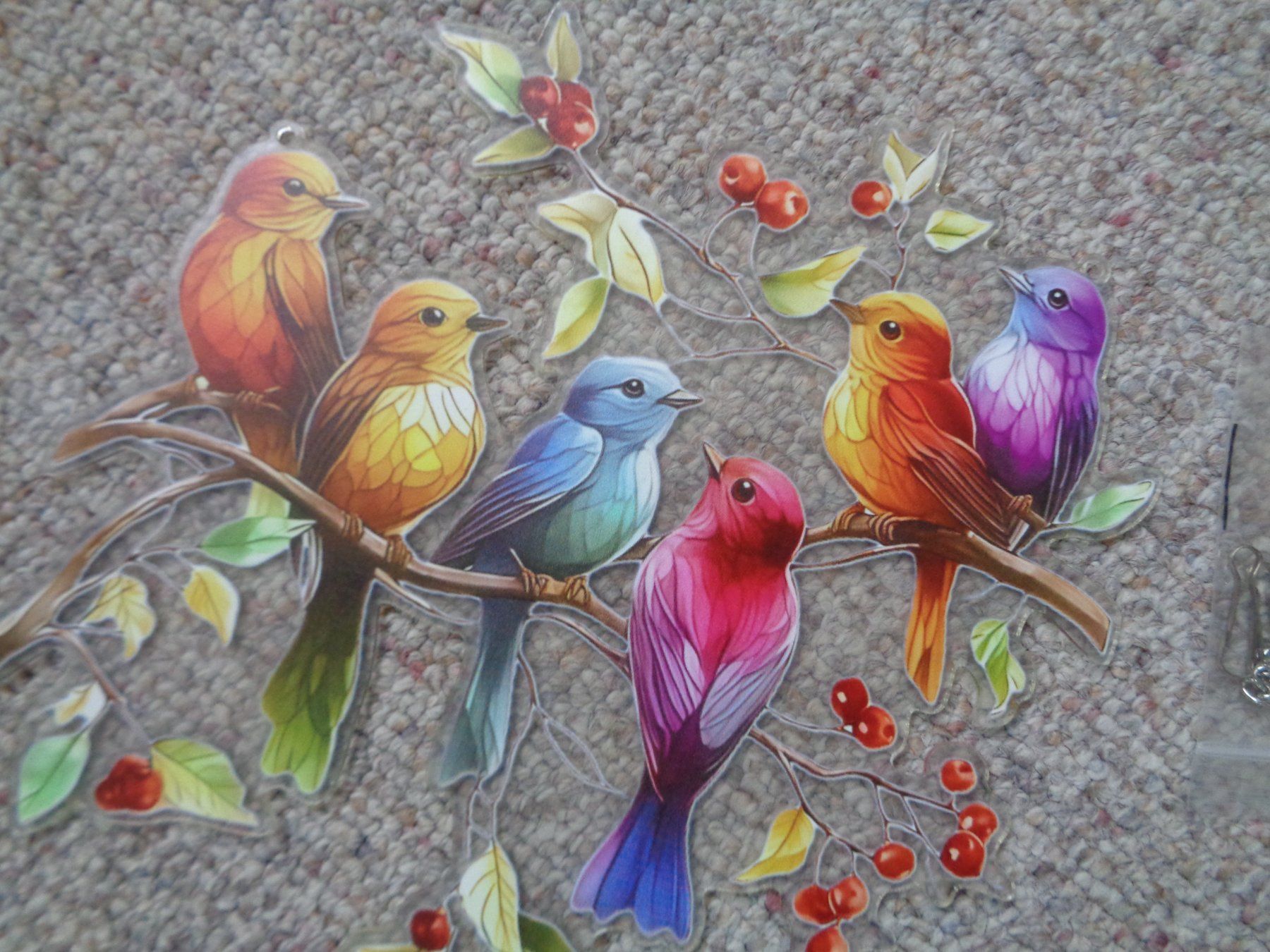 Alle Dekorationen: Fensterbild Vögel (Acryl) – Neu und originalverpackt aus Langenbruck von Gumsi 3