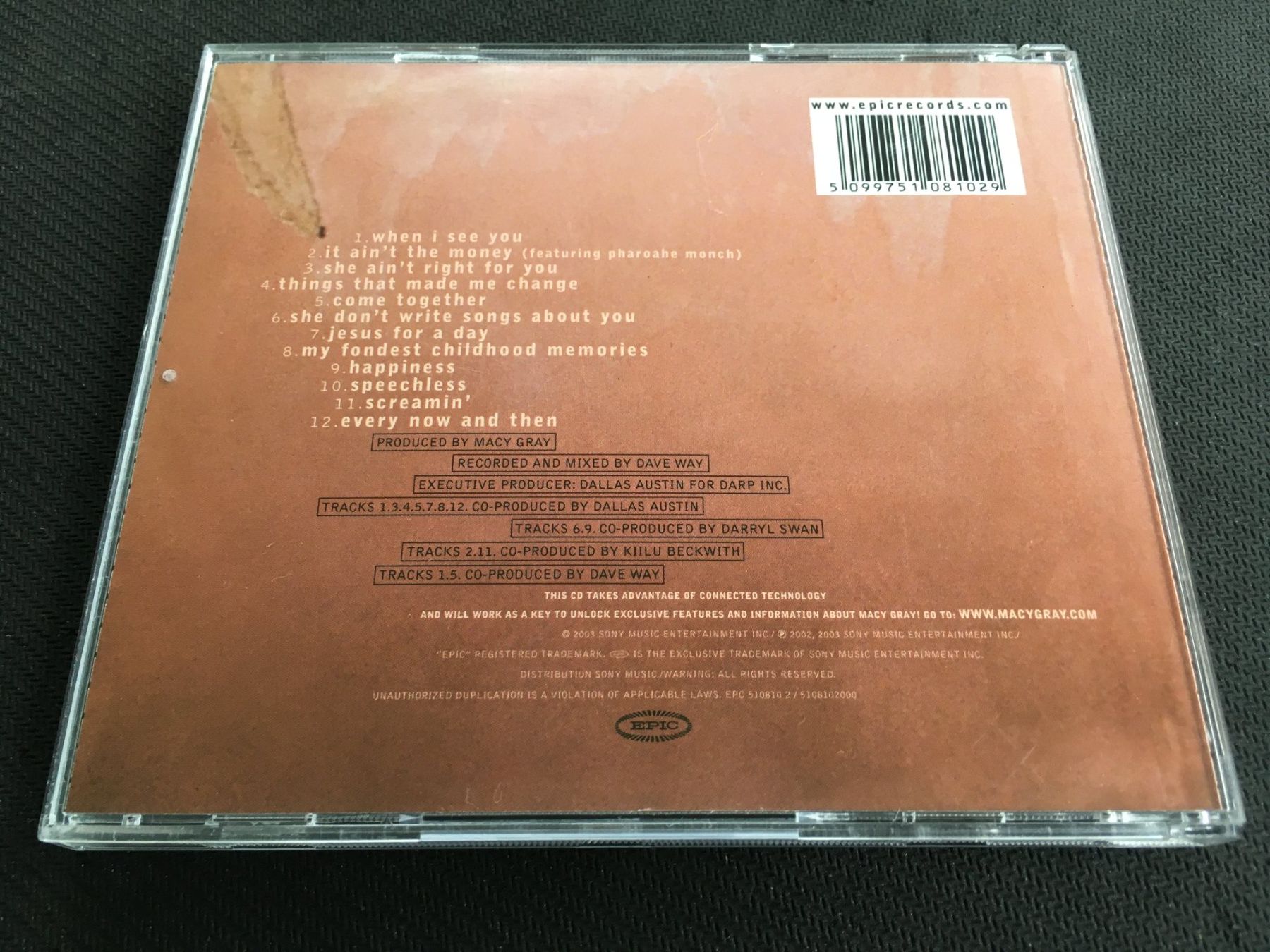 CD: Macy Gray - The trouble with being myself -CD- – Usato da St.Gallen venduto da MedienJoe 2