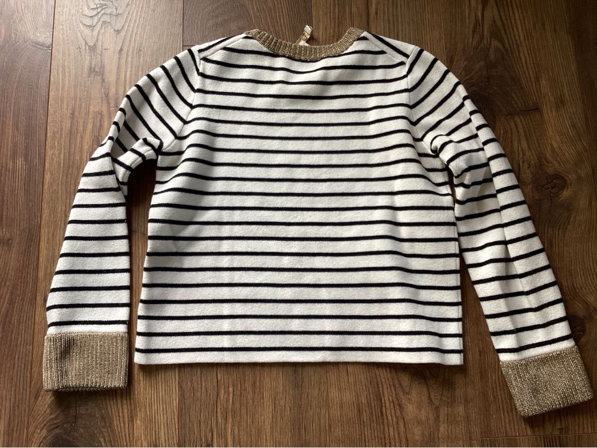 Maje Maglioni & Felpe: Maje Pullover gestreift mit Golddetails Grösse 1 – Usato da Steckborn venduto da smilla70 2