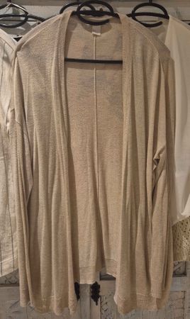 Leichter Sommer-Cardigan, beige, Grösse M, Top Zustand