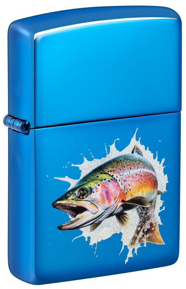 Zippo Accendini: ZIPPO Springender Fisch Feuerzeug 60007370 – Nuovo e nell'imballaggio originale da Ennenda venduto da Benzinflamme