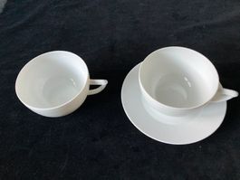 2 Limoges Tassen & 1 Unterteller