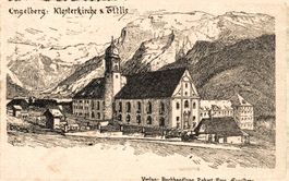Engelberg. Klosterkirche & Titlis