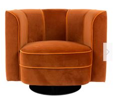 Dutchbone Orange Swivel Chair