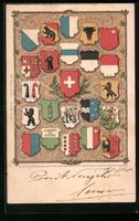Schweiz, Wappen aller Schweizer Kantone