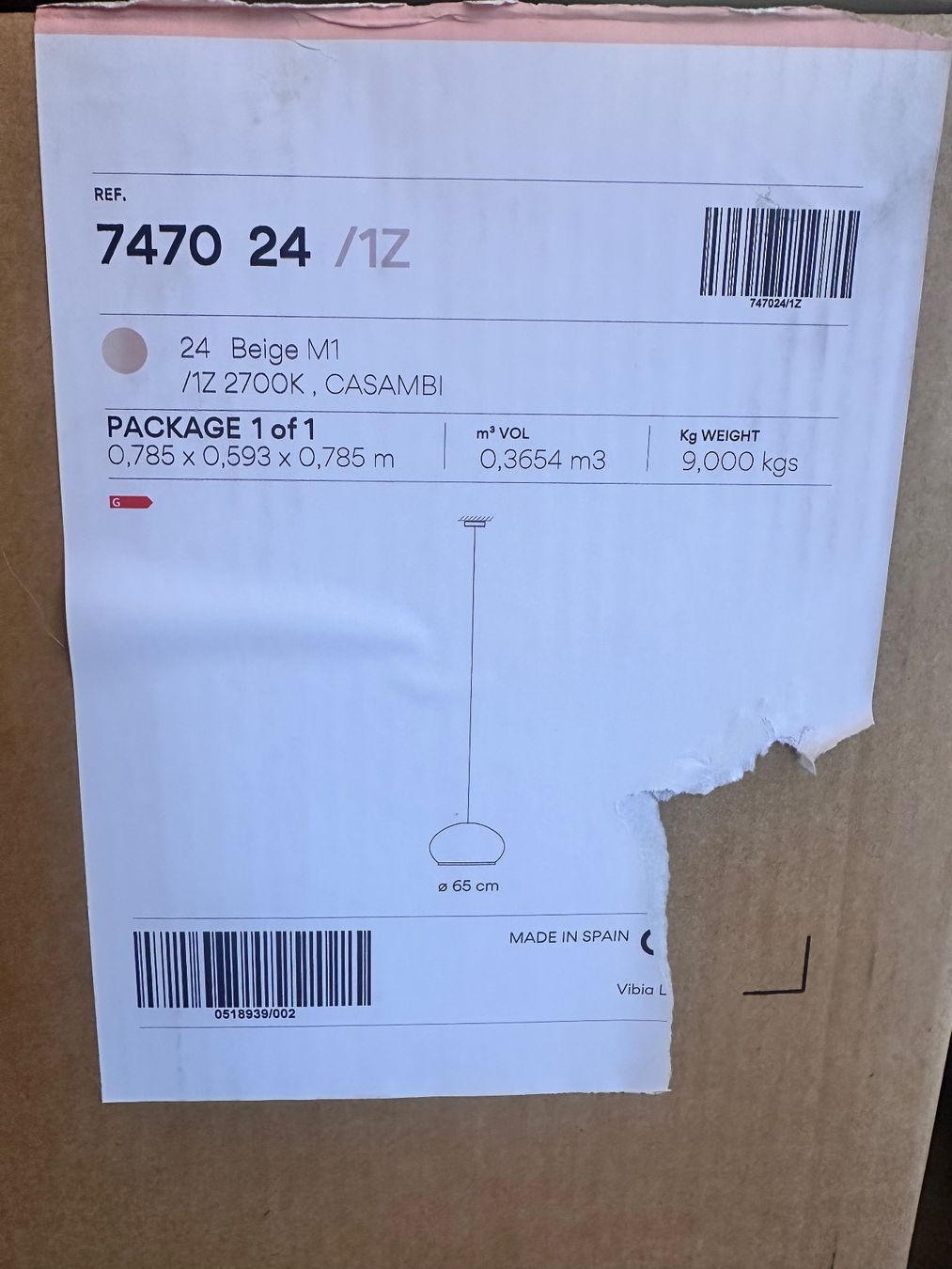 Lampadari & plafoniere: Pendelleuchte KNIT 7470 LED von VIBIA – Nuovo (secondo la descrizione) da Suhr venduto da leuchtenshop 8