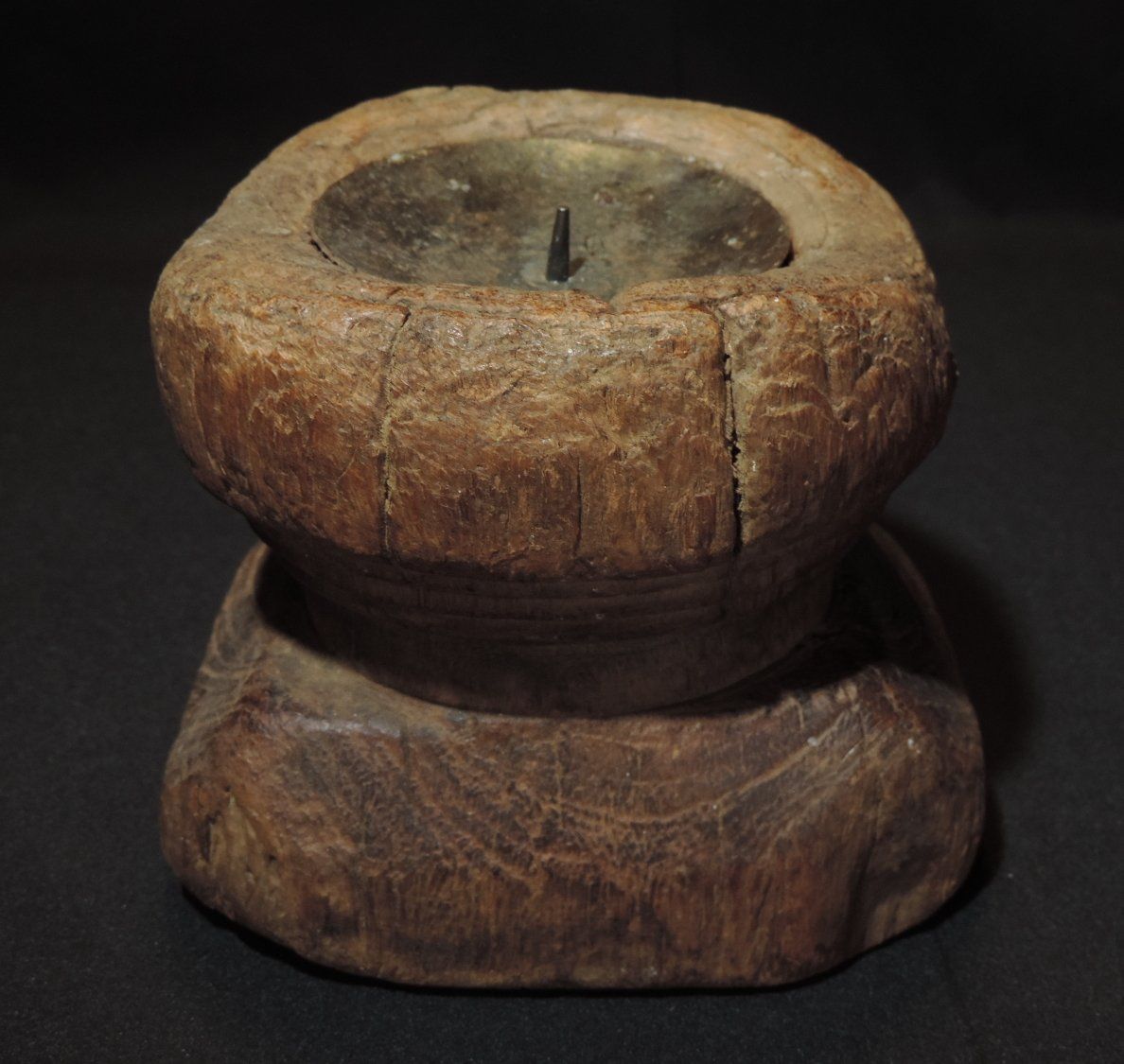Portacandele: Antiker, indischer Kerzenhalter Holz – Usato da Duggingen venduto da roterbambus 2