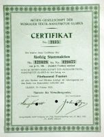 AG der Moskauer Textil-Manufaktur, Glarus - 1923 (50er)