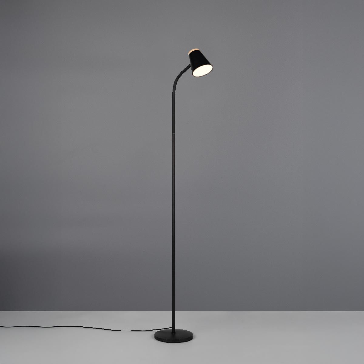 Lampade: LED Stehleuchte, Schwarz, 145 cm Höhe – Nuovo (secondo la descrizione) da Kreuzlingen venduto da Smart-Light