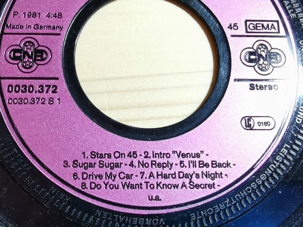 Dischi in vinile: Stars on 45 - Single 7" – Usato da Sirnach venduto da windrad65 2