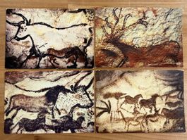 AK von Höhlen Mahlereien / Grotte de Lascaux Frankreich