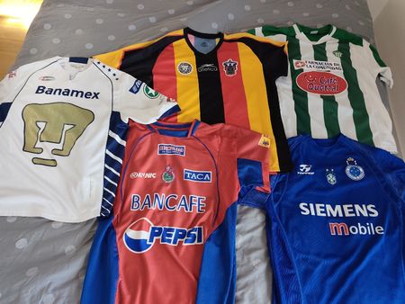 Maillots anciens clubs football Amérique latine Mexique etc.