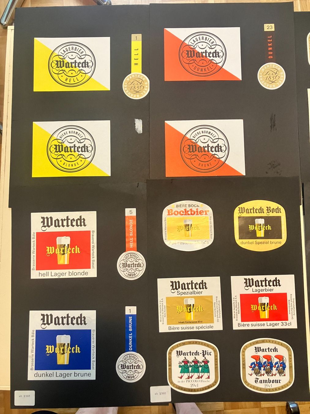 Sticker: div. Etiketten Warteck Bier Basel – Usato da Basel venduto da djwwpp 1