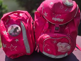 Ergobag Schulrucksack mit Turnsack und Regenhülle
