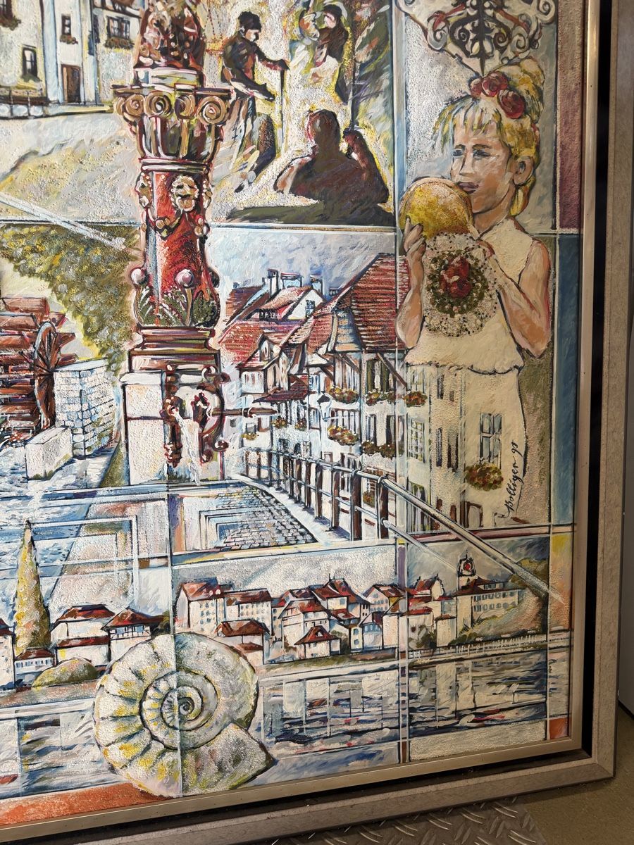 Dipinti: Original Gemälde Bolliger 90, einmalig, 147x117cm – Usato da Strengelbach venduto da RaenAntikDesign 4