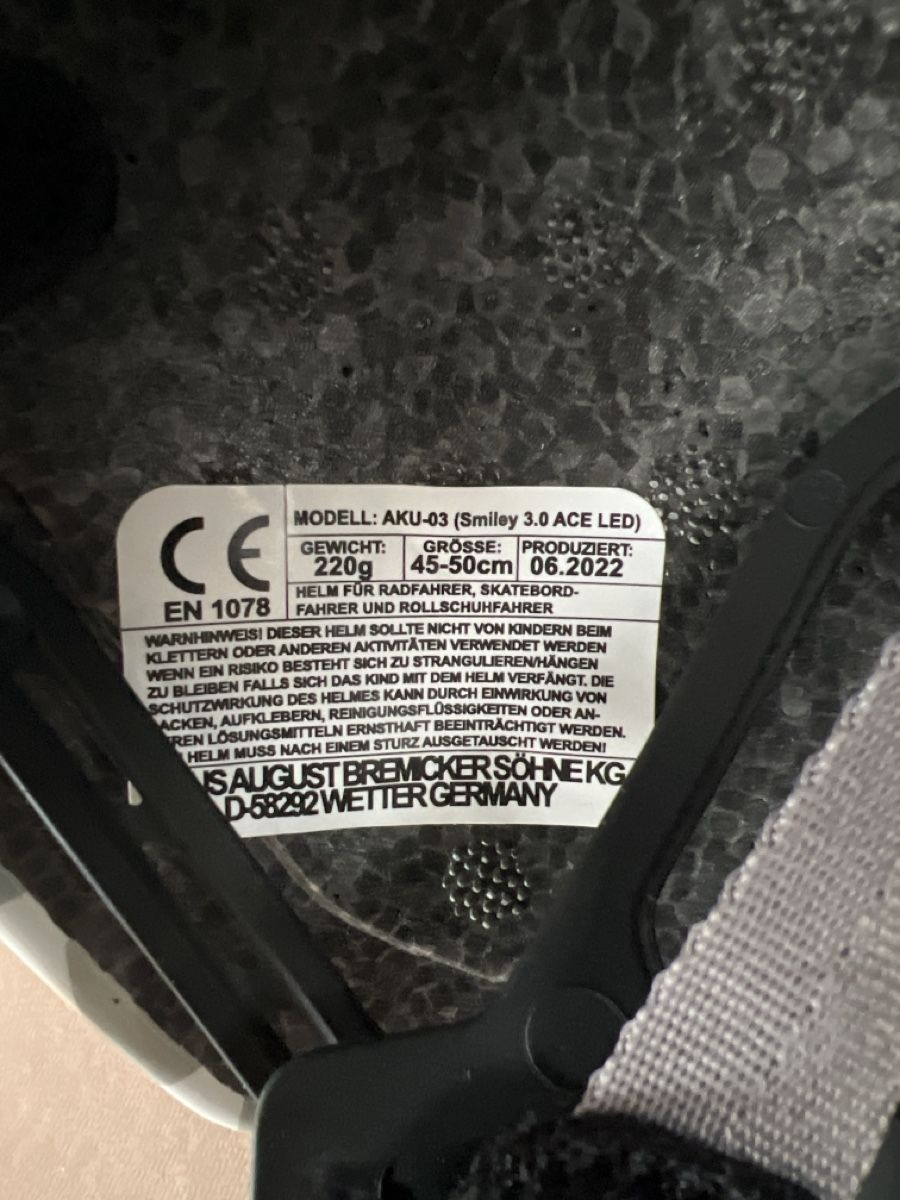 Abus Caschi: Abus Smiley 3.0 Kinderhelm Fahrrad – Usato da Riehen venduto da tbvkaenel 5