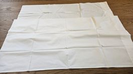 2 federe bianche 101x51 - 95,5x50,5 cm