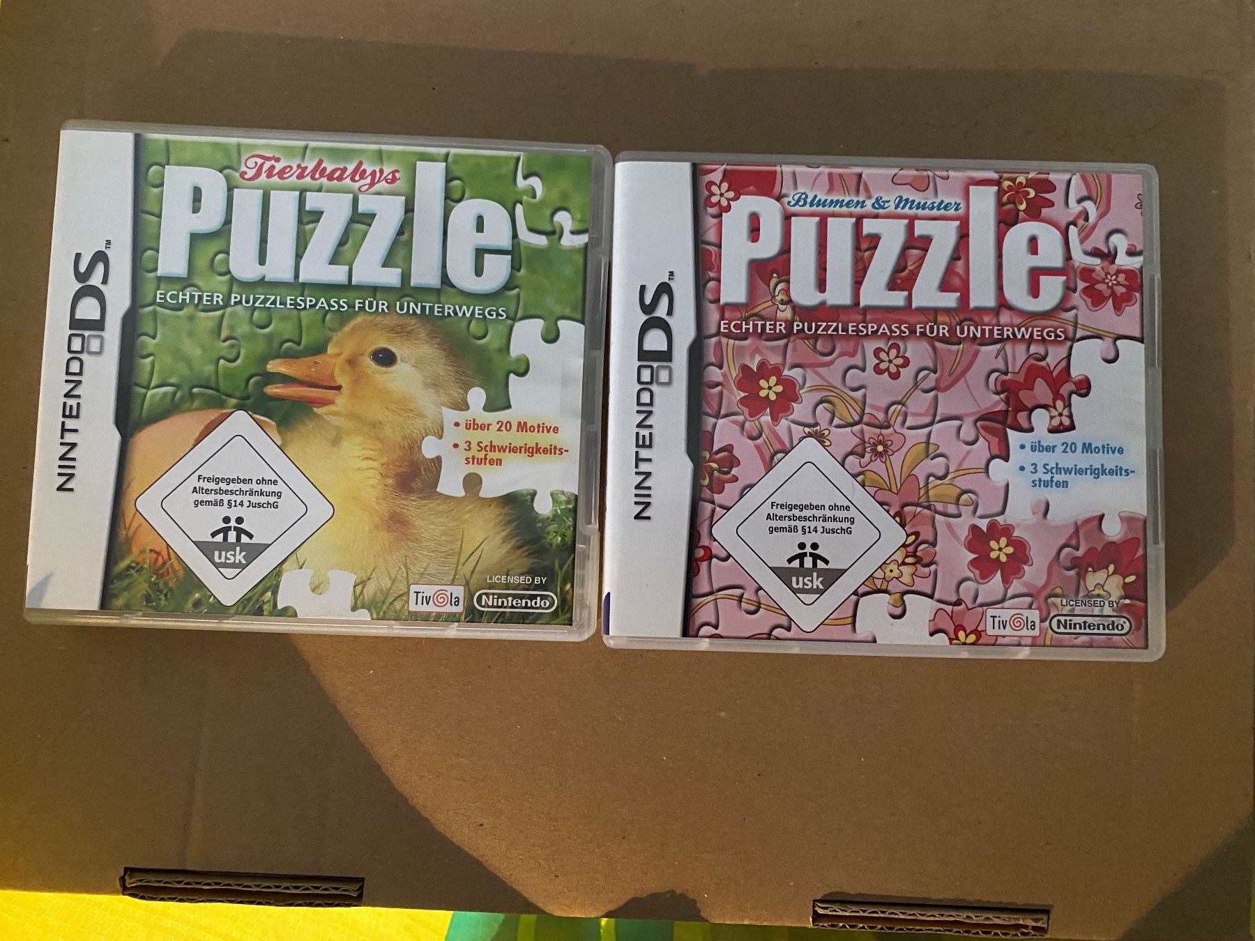 Nintendo Jeux: Puzzle, Nintendo DS: Blumen & Muster, Tierbabys – D'occasion à Basel par spider-loc
