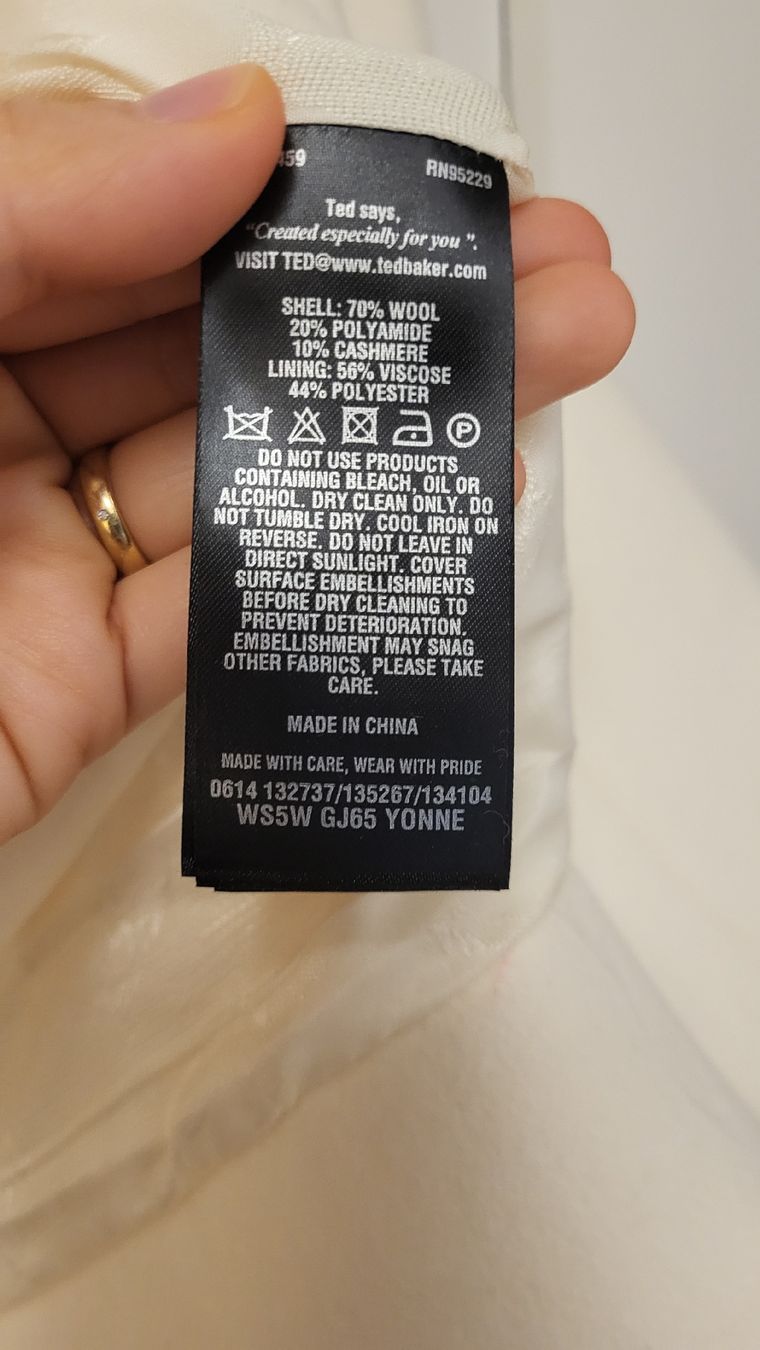 Altro in Moda donna: Ted Baker Langely Wool/Cashmere Blend Cape Size M – Nuovo (secondo la descrizione) da Zürich venduto da tkind 3