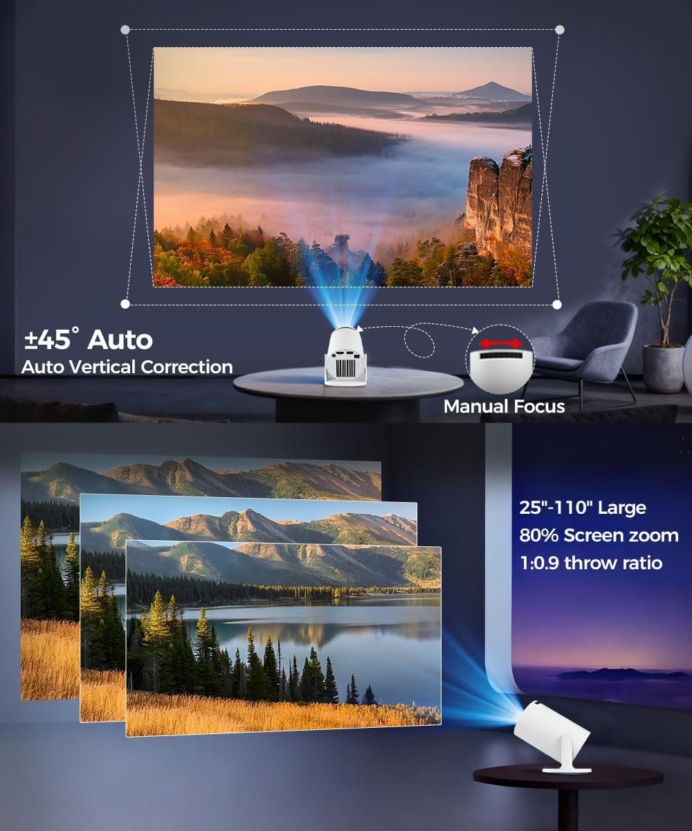 Proiettori: Mini Beamer 4K Unterstützt Android 14 Smart Projector 5G WiF – Nuovo e nell'imballaggio originale da Hundwil venduto da pak_7zvn 2