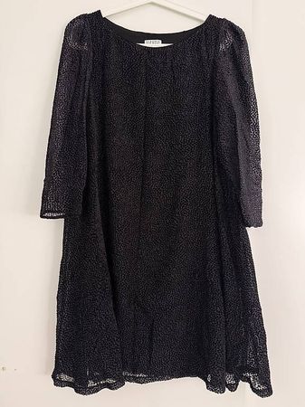 Robe Claudie Pierlot noir avec poids discrets violets