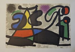 Joan Miró Original Lithografie Dim.: 56x38cm