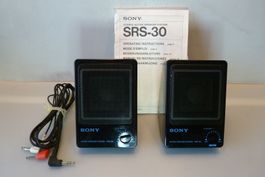 Sony SRS-30 Active Speaker System für Walkman alte radio